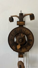 Lihýřové hodiny, staré dřevěné hodiny, hodiny na kameny - 5