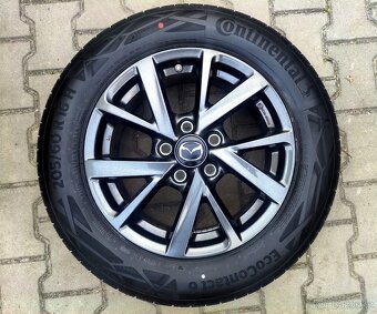 Alu kola originál Mazda 3 5x114,3 R16 KRÁSNÁ TOP SADA - 5