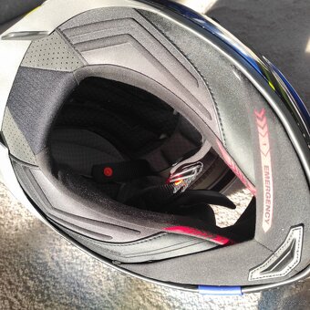 Moto přilba SHARK SPARTAN GT CARBON BLUE KROMIUM - 5