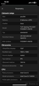 Asus tuf gaming f15 - 5