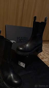 Dámské kotníkové na platformě boty Karl Lagerfeld - 5