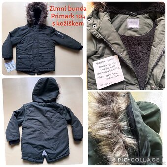 Zimní kombinézy/bundy/overaly (vel. 74-110) - 5