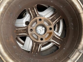 Alu kola 14” 4x108 a letní pneu 185/60/R14 - 5
