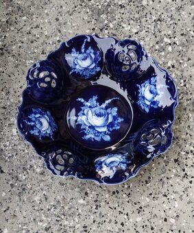 Dvě staré porcelánové mísy 32 cm a 31x17 cm. Cena za obě. - 5