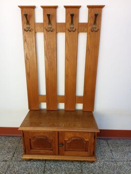 Rustikální nábytek, předsíň, botník, komoda, věšák - 5
