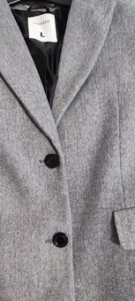 Dámský antracitový kabát, vel. L - 5