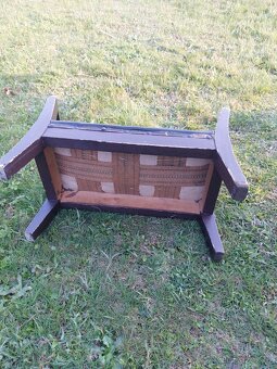 Starožitná retro dřevěná stolička - 5