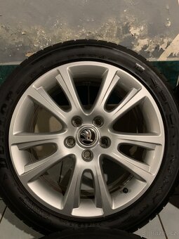 Alu kola Škoda R17 5X112 LETNÍ PNEU 225/45 R17 ZENITH - 5