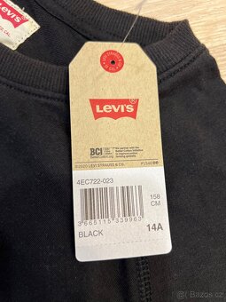 Nová černá mikina 158 Levis crop top - 5