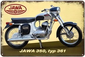 Plechové retro cedule Jawa 30x20 cm nové - 5