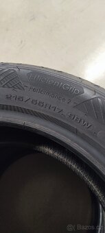 215/55/17 98W Goodyear Efficient DOT 2022, 6.8mm-6.2mm. - 5