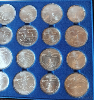 Olympiáda Montreal 1976 sada 28 stříbrných mincí - 5