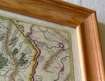 HISTORICKÁ MAPA EVROPY / obraz 56 x 46cm / - 5