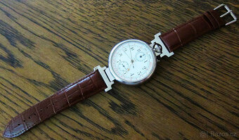 LONGINES 1900 CHRONOGRAF luxusní švýcarské náramkové hodinky - 5