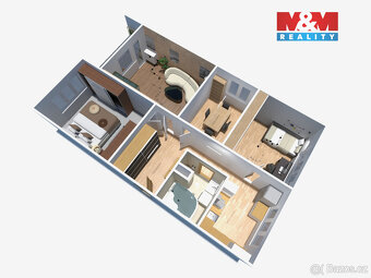 Prodej bytu 4+1, 78 m², OV, Jirkov, ul. Studentská - 5