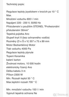 Horkovzdušná pistole Steinel - 5