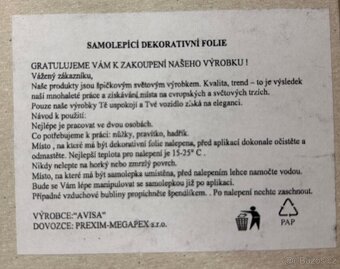 Avisa Samolepící dekorativní folie 50x35cm carbon - 5