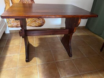 Jídelní stůl - hospodský (80cm - výška) + židle - 5