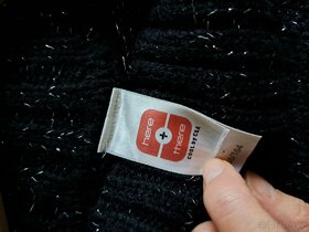 Dámský černý svetr s kr.rukávem, vel. S-M, zn. C&A - 5