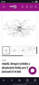 Stropní svítidlo listy ( Lustr ) - 5