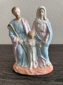Sousoší Svatá rodina Biskvit neglazovaný porcelán - 5