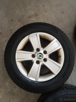 ALU kola R15,5x112,et 50,šířka 6,5 palce pneu 195/65/15 - 5