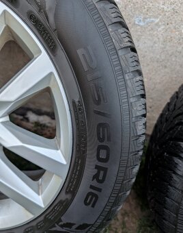 VW Passat 6.5Jx16 ET41 se zimní sada 3ks a 1ks na opravu - 5