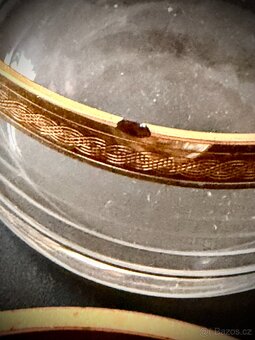 Skleněné zlacené misky - 5