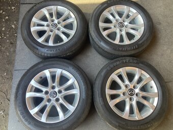 Alu kola MAZADA 3 16" 5x114,3 letní GOODYEAR 205/60R16 - 5
