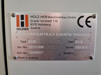 Velkoplošná pila HOLZHER TECTRA 6120 - 5