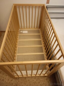 Dětská postýlka IKEA 60 × 120 cm + příslušenství - 5