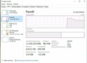 POČÍTAČ 2GB RAM, 240GB SSD, RX550 PENTIUM E6600 - 5