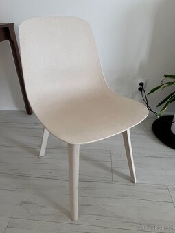 2x IKEA ODGER Židle, bílá/béžová - 5