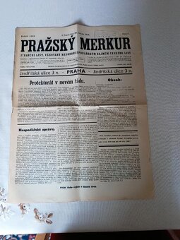Pražšký Merkur a Moravské slovo noviny z roku 1939 a 1943 - 5