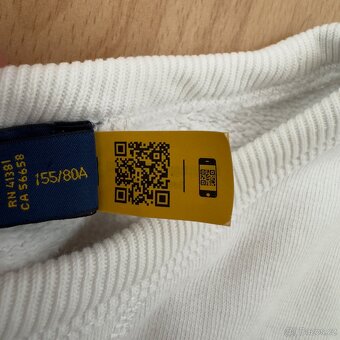 Ralph Lauren Polo bílá mikina | vel. XS - 5