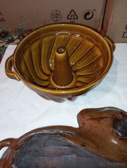 Keramický beránek - dvoudílný, hrnec s poklicí, bábovka aj. - 5