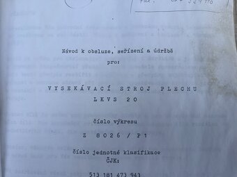 205. Vysekávací stroj Sázavan – děrovací stroj - 5