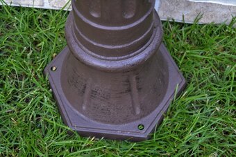 Zahradní kašna - vodovodní sloupek 96 cm -hnědý - 5