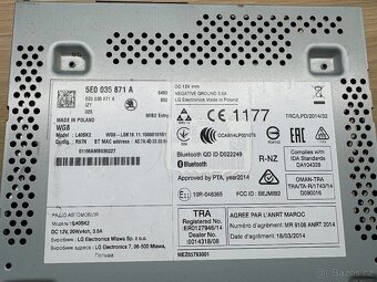Rádio SWING pro Škoda Octavia III. - 5E0035871A - 5