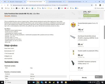 Prodám parotěsnou folii Guttafol WB - 5