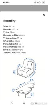 Rozkládací křeslo z Ikea - 5