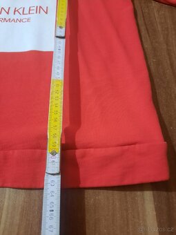 Červená mikina Calvin Klein,v.L, velmi dobry stav - 5