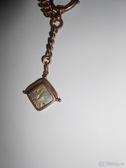 RETRO šatlen na hodinky s přívěškem - celková délka 33cm - 5