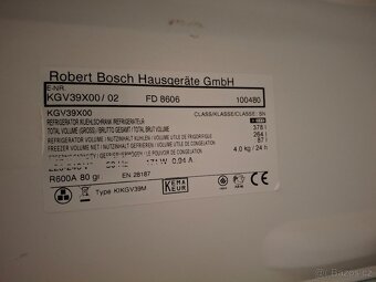 Lednička s mrazákem BOSH - 5