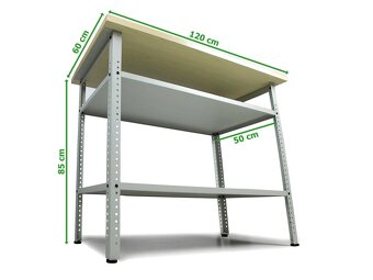 Dílenský ponk KLASIK I HOBBY ECONOMY (3dílná sestava, 120 cm - 5