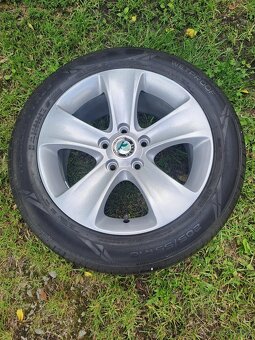 Alu kola 5x112 originál Škoda Superb II 205/55 R16 - 5