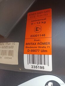 Autosedačka Britax Römer 0-13kg - 5