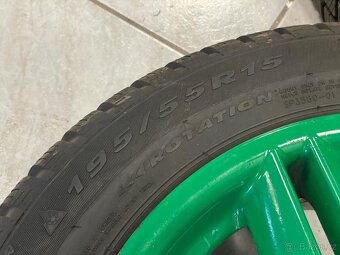 ALU DISKY RONAL 4x114,3 + PNEUMATIKY 195/55 R15 - 5