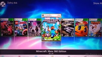 XBOX 360 Slim, 250GB, RGH, spoustu her viz fotky - 5