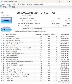 PRODÁM SADU 2x HDD SEAGATE SKYHAWK 6TB (SATA) - 5